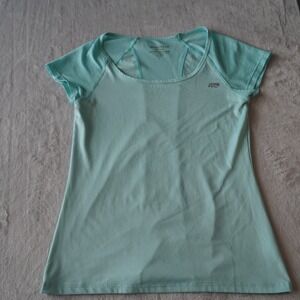 Marika‎ Tek Dry-Wik Performance Tee Size Small Aqua Short Sleeve